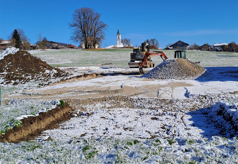 Beginn der Bauarbeiten am neuen&nbsp;Heizhaus