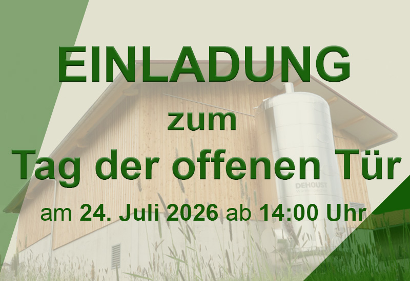 Einladung Tag der offenen Tür Bio Energie Schönau GmbH